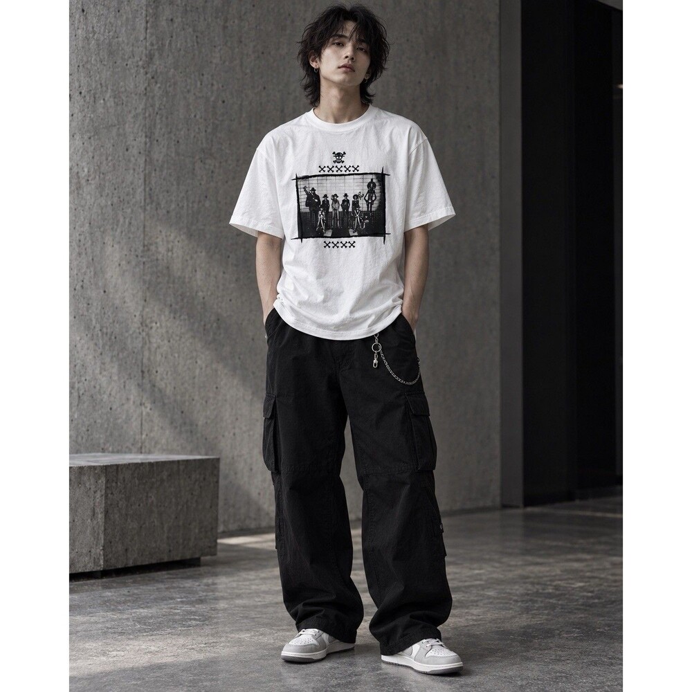 Uniqlo UT Archive One Piece Anime Graphic T-Shirt White L King of Pirates Manga